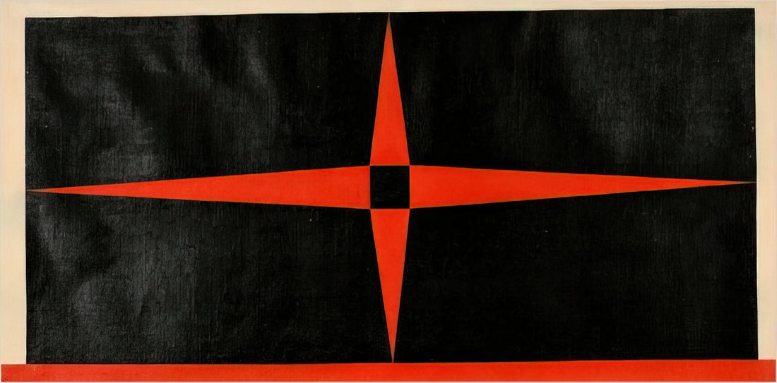 Carmen Herrera Prints: The Enduring Legacy of a Geometric Visionary - Red Star - 1949 by Carmen Herrera