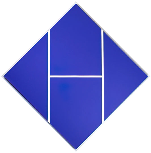 Carmen Herrera: The Geometric Visionary Whose Paintings Redefined Abstraction - Cobalt - 1982 by Carmen Herrera