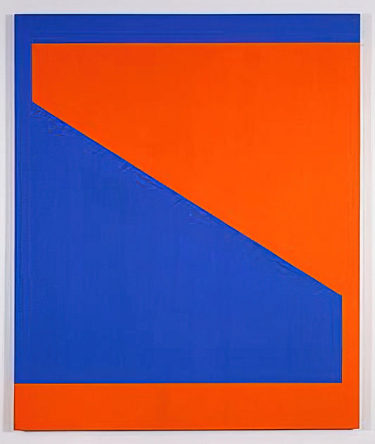 Carmen Herrera: The Pioneering Painter of Geometric Abstraction - Blue with Orange - 1984 by Carmen Herrera