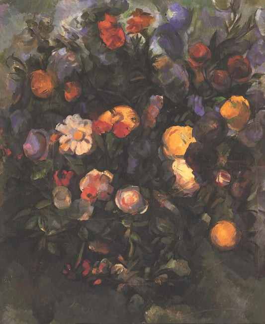 Cézanne's Red Earth: A Masterpiece of Color, Form, and Provençal Landscape - Vase of Flowers by Paul Cézanne