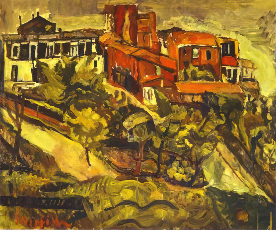 Chaim Soutine Artwork: The Tormented Genius of Expressionist Painting - RED HOUSES by Chaim Soutine
