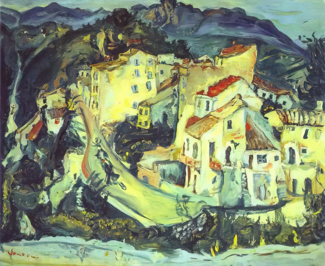 Chaim Soutine Artworks: A Tormented Genius of Expressionism - LANDSCAPE OF CAGNES by Chaim Soutine