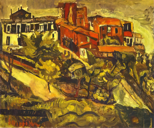 Chaim Soutine Prints: A Guide to the Expressionist's Tormented Masterpieces - RED HOUSES by Chaim Soutine