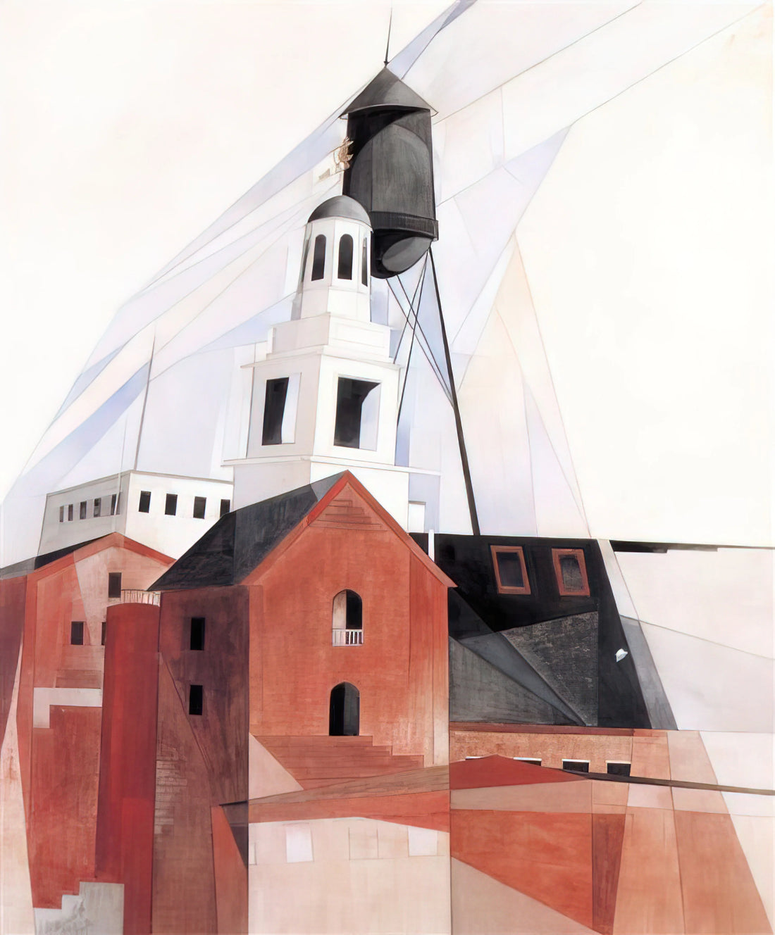Charles Demuth's 'Incense of a New Church': A Modernist Masterpiece of Precisionism - Lancaster - 1920 by Charles Demuth