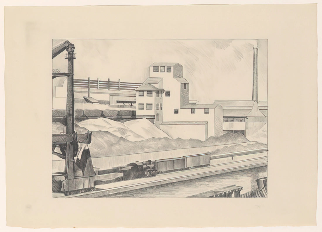 Charles Sheeler Posters: Precisionist Art for Modern Interiors - Industrial Series, #1 - 1928 by Charles Sheeler