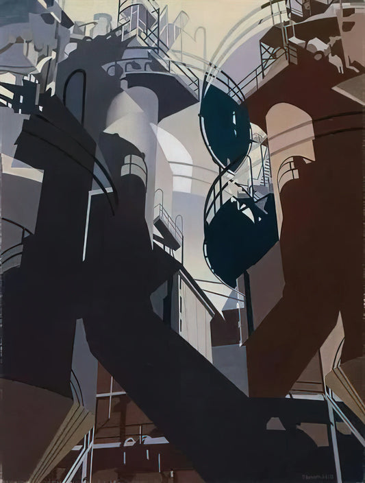 Charles Sheeler: The Precisionist Painter Who Redefined American Modernism - Ore Into Iron - 1953 by Charles Sheeler