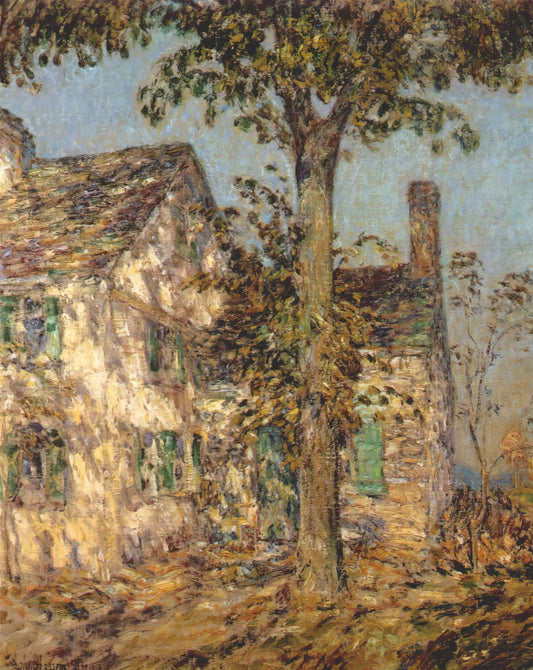 Childe Hassam Etchings: A Master Printmaker's Intimate Urban Visions - Sunlight on an Old House, Putnam by Childe Hassam