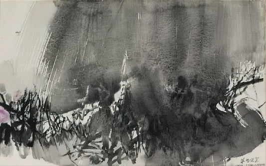Chu Teh Chun Framed Canvas Print: The Ultimate Guide to Collecting Abstract Masterpieces - UNTITLED 1963 by Chu teh Chun