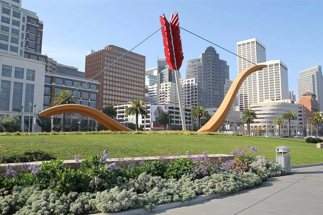 Claes Oldenburg Canvas: Monumental Whimsy in Modern Art - CUPID S SPAN COLLABORATION WITH VAN BRUGGEN 2002 by Claes Oldenburg
