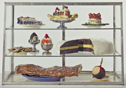 Claes Oldenburg & Hannah Wilke: Pop Art Provocateurs and the Body as Medium - PASTRY CASE I 1962 by Claes Oldenburg