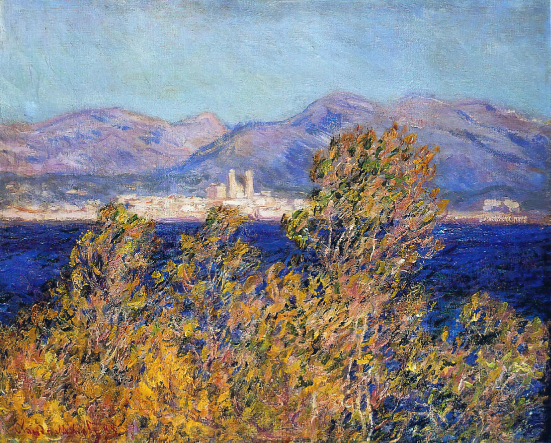 Claude Monet 1872: The Pivotal Year That Defined Impressionism - Antibes Seen from the Cape, Mistral Wind by claude monet
