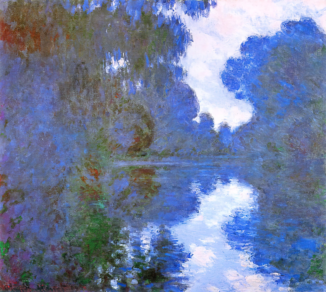 Claude Monet Print: A Collector's Guide to Owning Impressionist Masterpieces - Morning on the Seine, Clear Weather 02 by claude monet