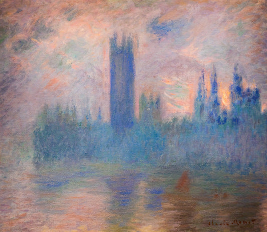 Claude Monet Prints on Canvas: A Collector's Guide to Impressionist Masterpieces - Houses of Parliament, Westminster by claude monet
