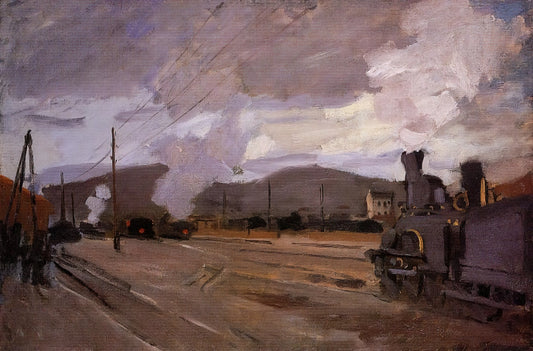 Claude Monet Water Lilies Poster: A Curator's Guide to the Iconic Impressionist Masterpiece - The Railroad Station at Argenteuil by claude monet
