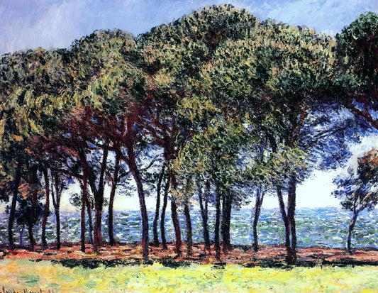 Claude Monet Water Lilies Poster: The Definitive Guide to Giverny's Masterpiece - Pine Trees, Cap d'Antibes by claude monet