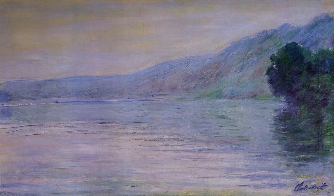 Claude Monet Water Lilies Print: A Collector's Guide to Impressionist Masterpieces - The Seine at Port-Villez, Blue Effect by claude monet