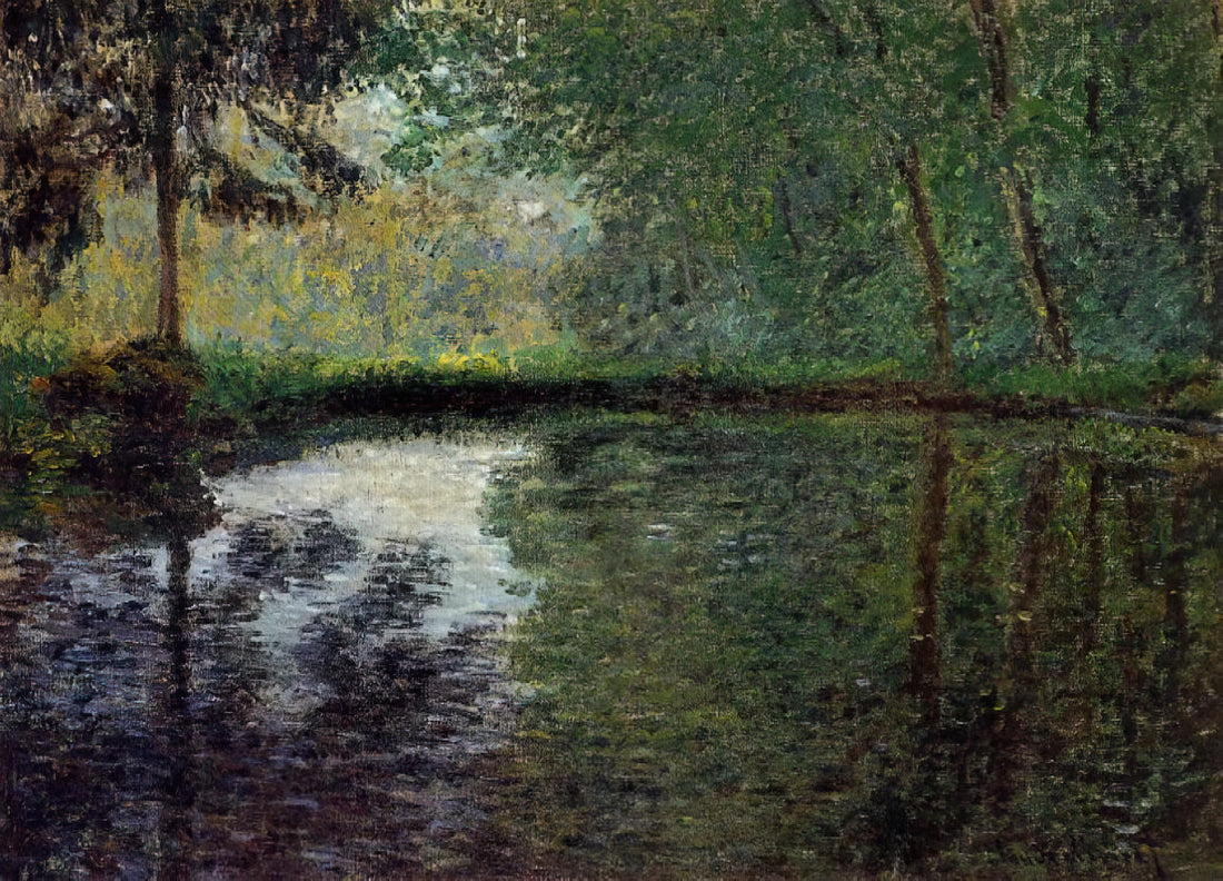 Claude Monet in His Garden: The Living Canvas of Impressionism's Master - The Pond at Montgeron 2 by claude monet