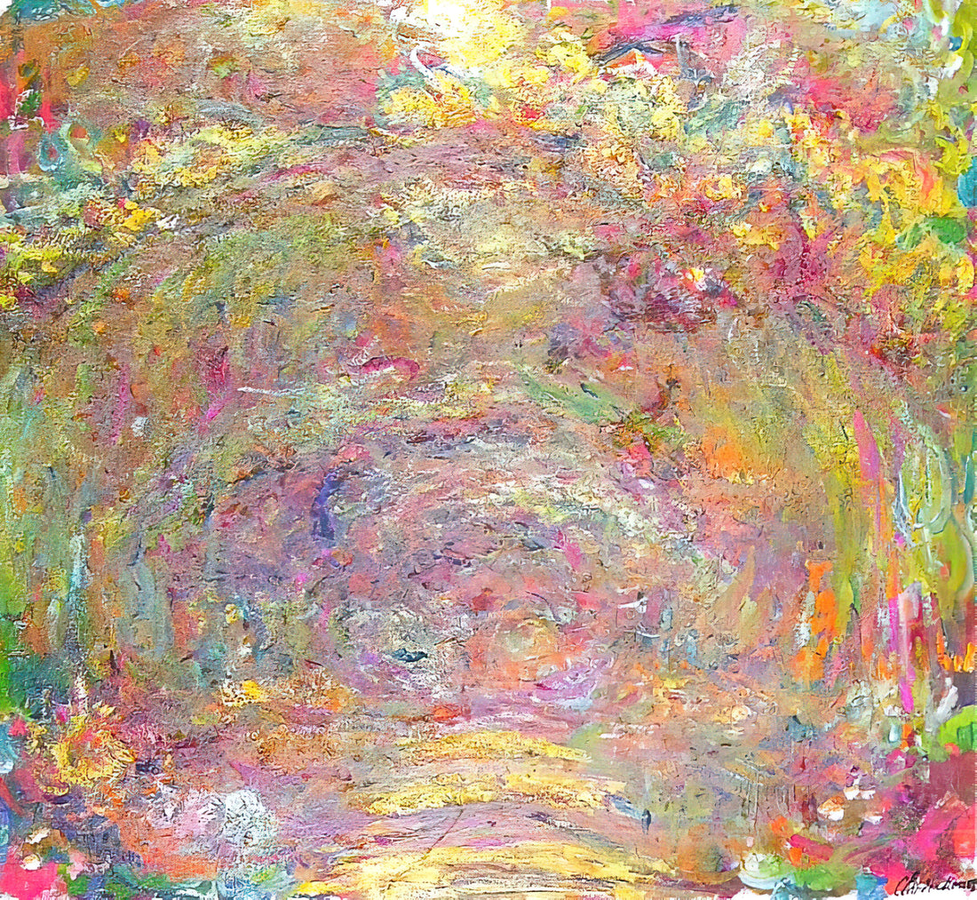 Claude Monet: The Revolutionary Impressionist Who Transformed Modern Art - Path under the Rose Trellises by claude monet