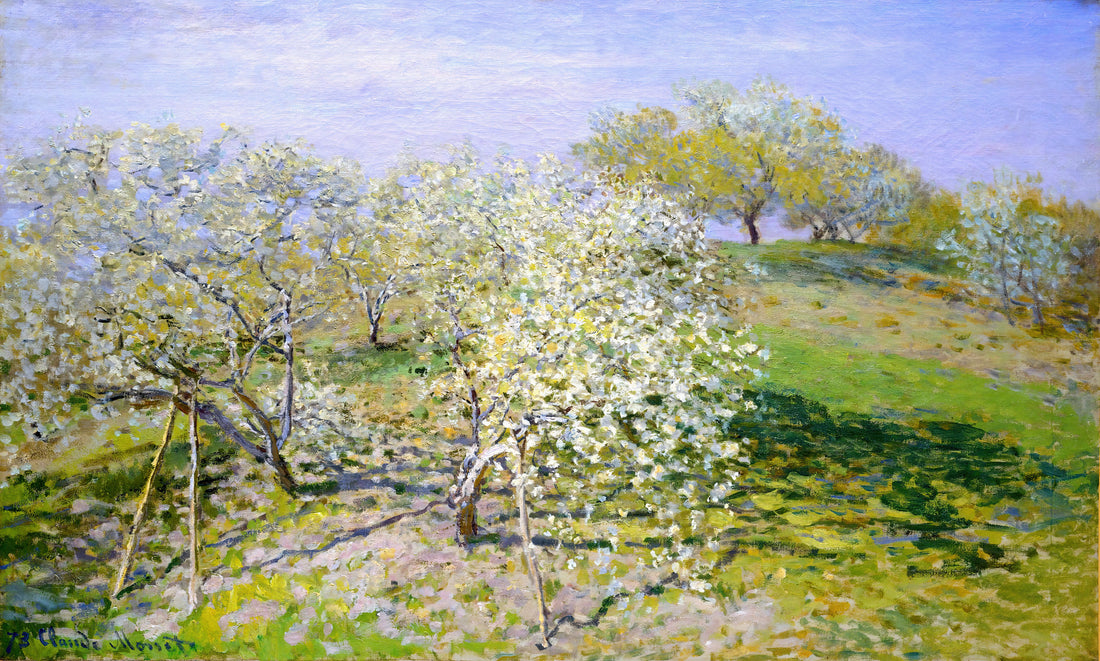 Claude Monet: The Visionary Impressionist Who Transformed Modern Art - Apple Trees in Bloom by claude monet
