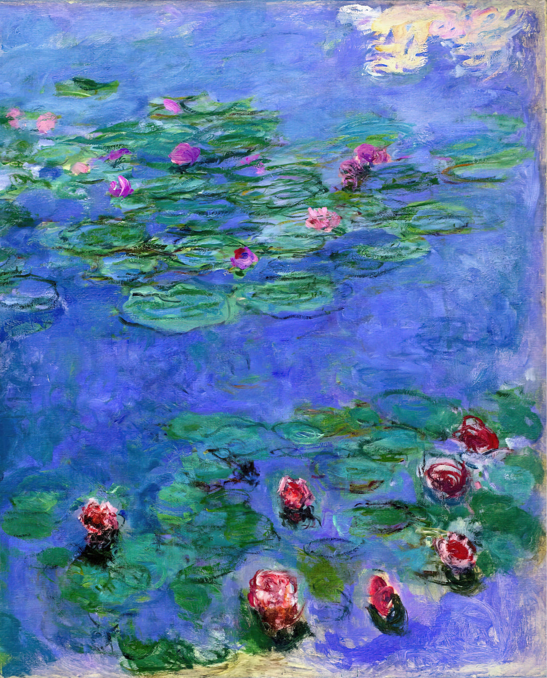 Claude Monet: The Visionary of Light and Impressionism - Water Lilies Red by claude monet