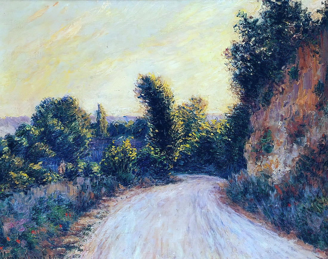 Claude Monet's The Artist's Garden at Giverny: A Masterpiece of Impressionist Vision - Road near Giverny by claude monet