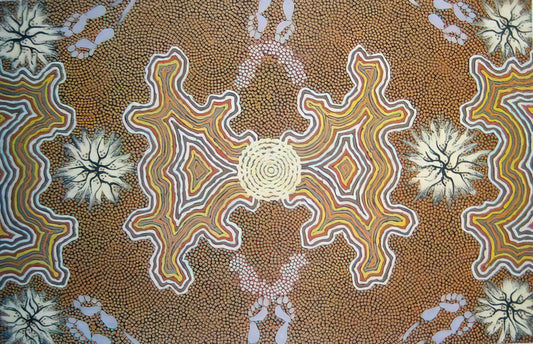Clifford Possum Tjapaltjarri Posters: Collecting the Legacy of an Aboriginal Art Master - Men's Dreaming - 1994 by Clifford Possum Tjapaltjarri
