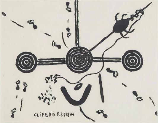 Clifford Possum Tjapaltjarri: The Visionary Artist Who Transformed Aboriginal Art - NGARLU LOVE STORY - 1994 by Clifford Possum Tjapaltjarri