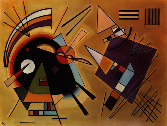 Concerning the Spiritual in Art by Wassily Kandinsky: A Revolutionary Treatise on Abstract Expression - BLACK AND VIOLET 1923 by Wassily Kandinsky