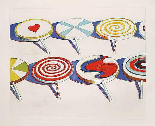 Crown Point Press & Wayne Thiebaud: The Masterful Collaboration That Redefined Printmaking - Big Suckers - 1971 by Wayne Thiebaud