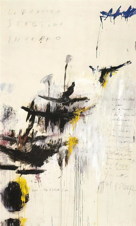 Cy Twombly Drawings: The Poetic Language of Gesture and Myth - Quattro stagioni I. Inverno by Cy Twombly