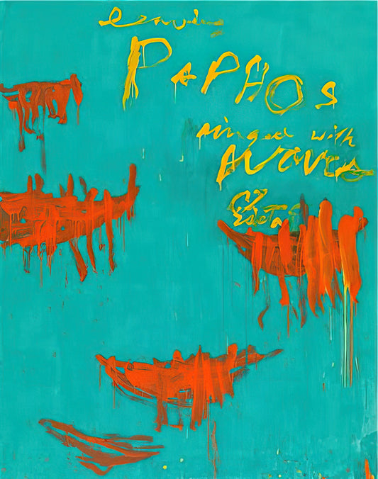 Cy Twombly Poster Print: A Collector's Guide to Abstract Expressionist Masterpieces - Leaving Paphos Ringed With Waves III by Cy Twombly