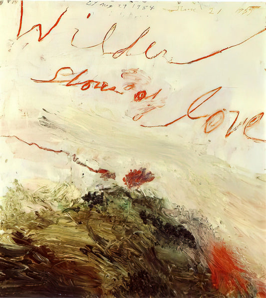 Cy Twombly's Blackboard Paintings: Deciphering the Poetic Chaos of a Modern Master - Wilder Shores of Love by Cy Twombly