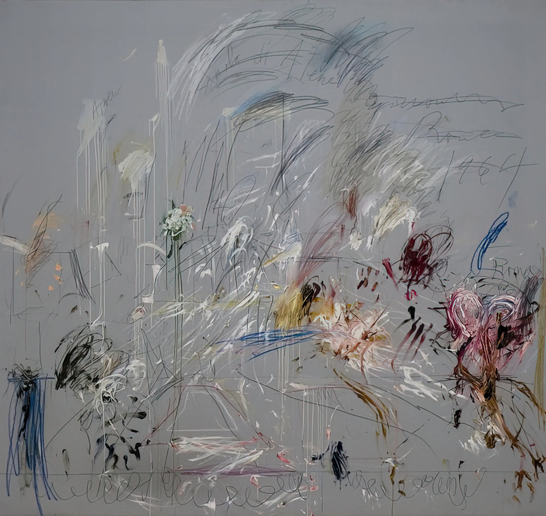 Cy Twombly's Le Temps Retrouvé: An Exploration of Memory, Myth, and Mark-Making - School of Athens by Cy Twombly