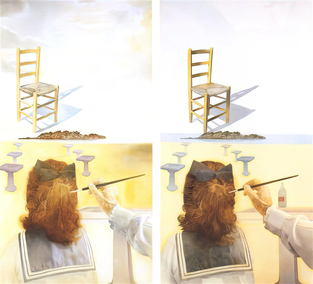 Dali Cross Painting: Decoding the Surrealist's Sacred Symbolism - THE CHAIR by Salvador Dali