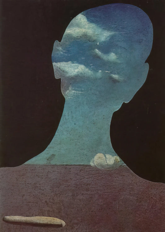 Dali Posters: A Curator's Guide to Surrealist Masterpieces for Your Collection - MAN WITH HIS HEAD FULL OF CLOUDS by Salvador Dali