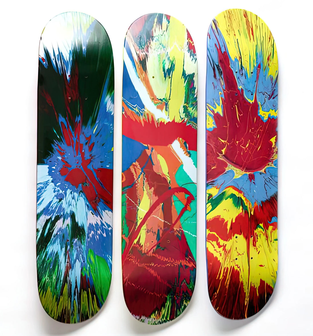 Damien Hirst on eBay: Navigating the Market for Contemporary Art Prints - SUPREME SKATE DECKS by Damien Hirst