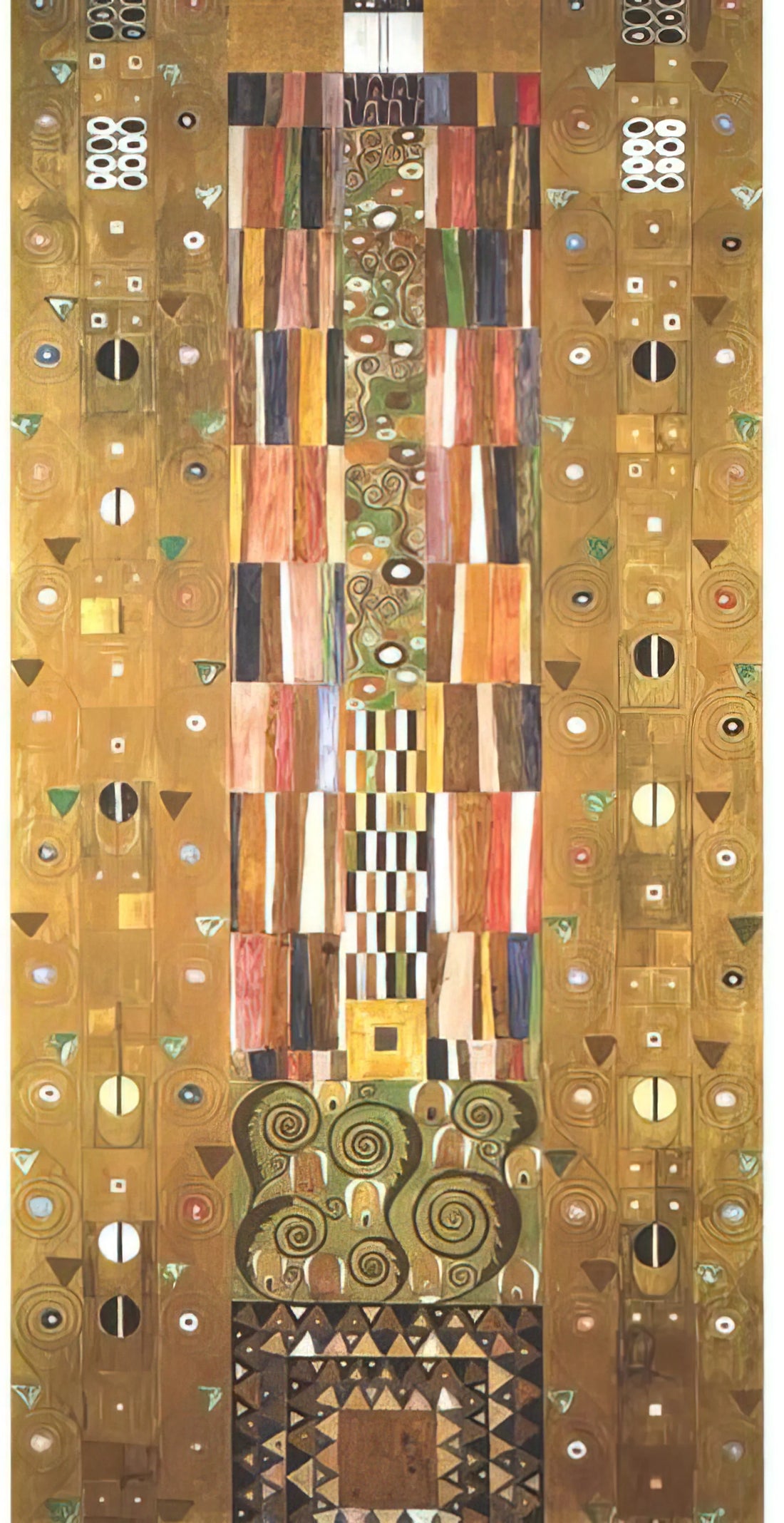Death and Life by Gustav Klimt: A Masterpiece Print of Existential Duality - DESIGN FOR THE STOCLETFRIES by Gustav Klimt