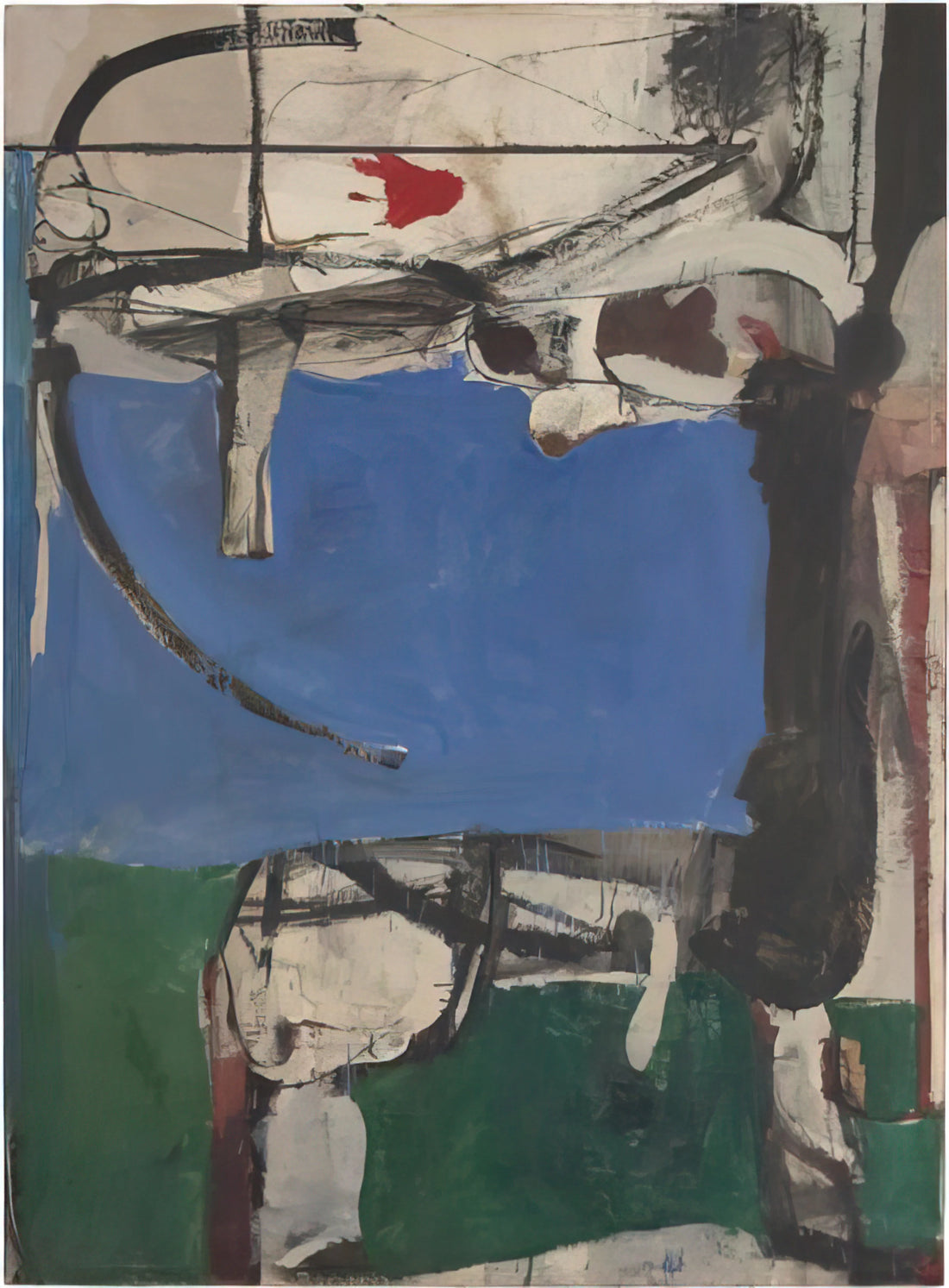 Diebenkorn Art for Sale: A Collector's Guide to Acquiring Museum-Quality Prints - Urbana #2 The Archer by Richard Diebenkorn