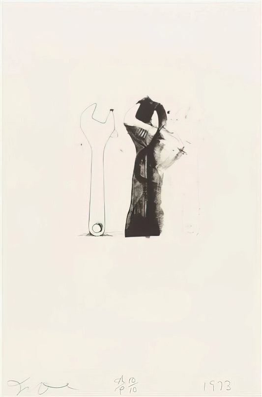 Dine Art: The Culinary Canvas Where Food Becomes Fine Art - UNTITLED FROM TEN WINTER TOOLS 1973 5 by Jim Dine