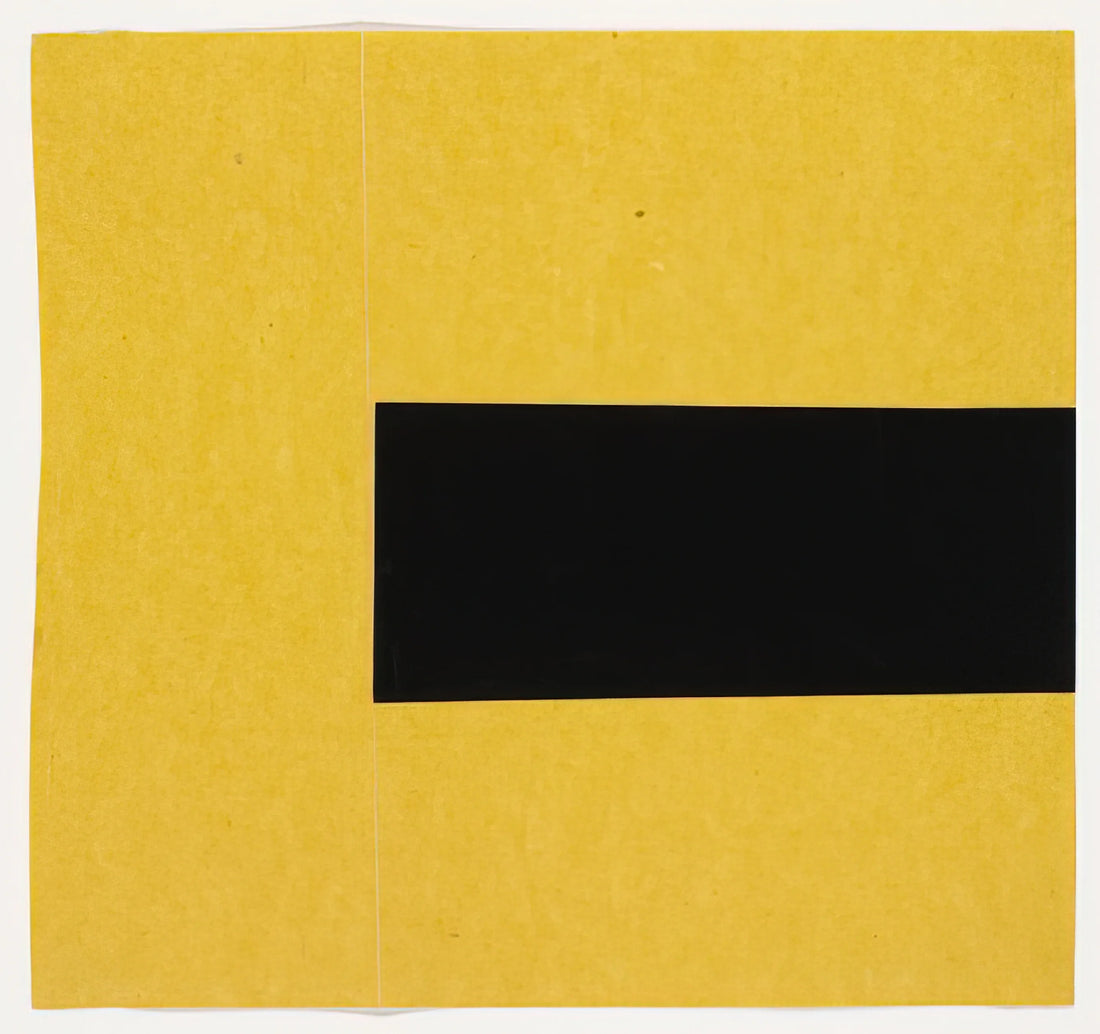 Discovering Ellsworth Kelly: A Guide to Finding His Iconic Prints for Sale - Black and Yellow from the series Line Form Color by Ellsworth Kelly