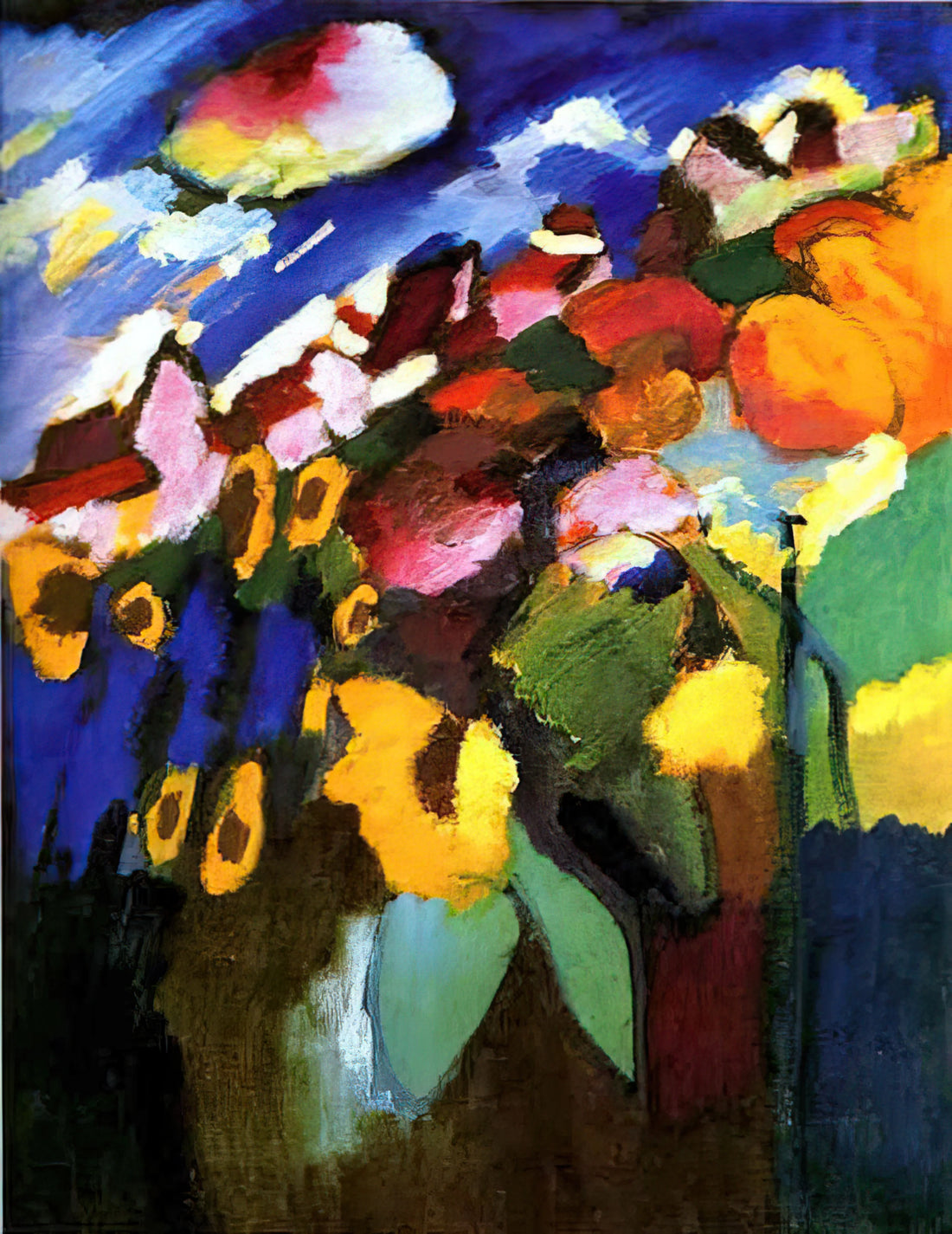 Dominant Curve by Kandinsky: A Masterpiece of Abstract Expressionism - MURNAU GARDEN 1909 by Wassily Kandinsky