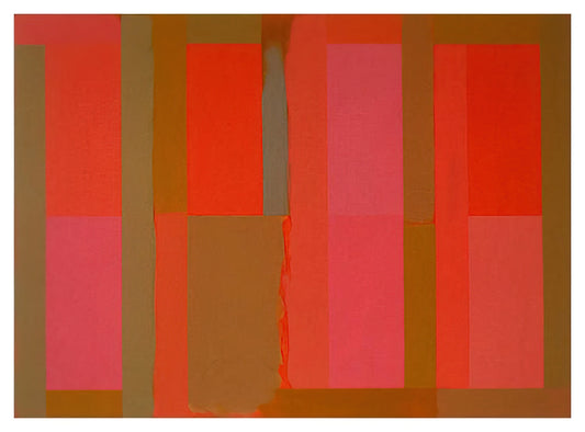 Doug Ohlson Canvas: Exploring the Abstract Master's Colorful Legacy - Harlequin - 1984 by Doug Ohlson