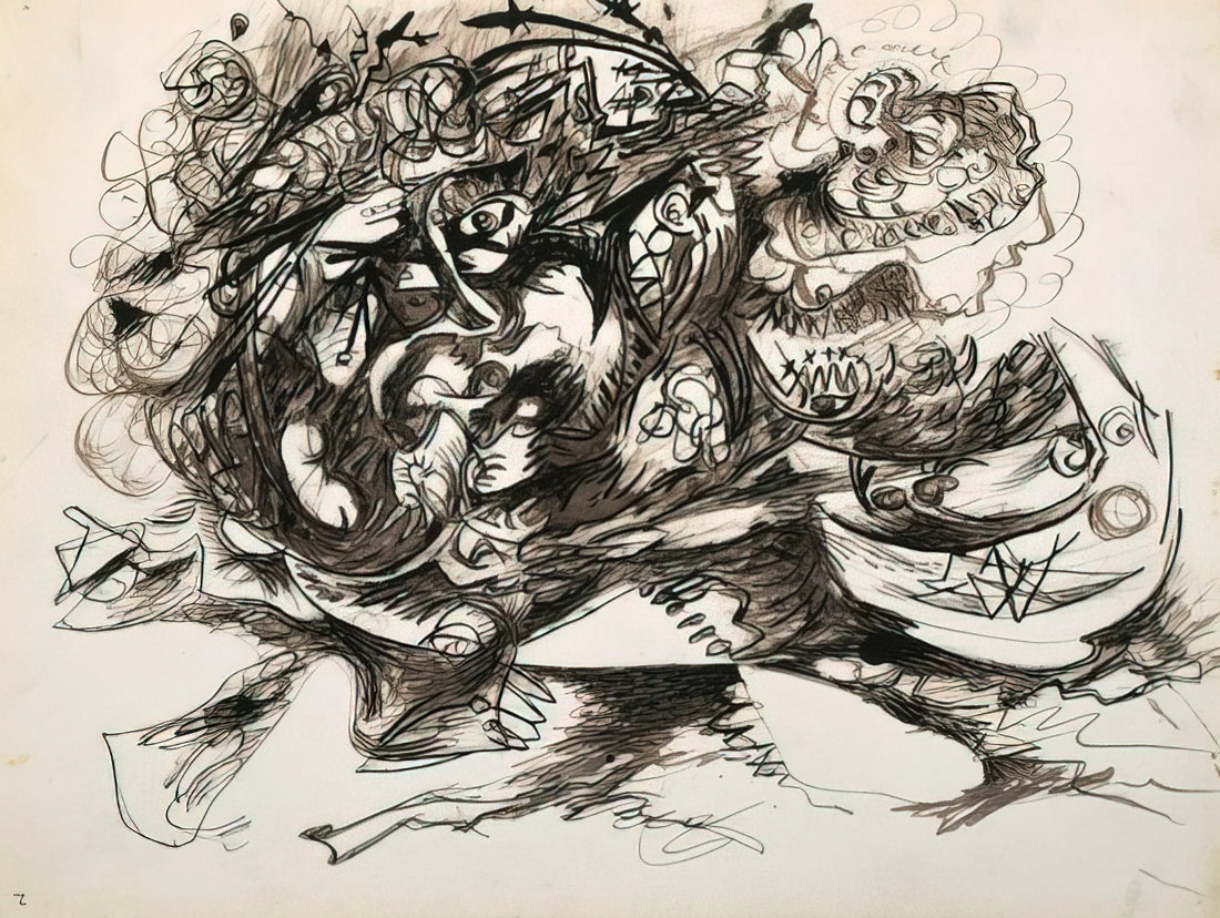 Early Jackson Pollock Paintings: The Formative Years of an Abstract Expressionist Icon - UNTITLED O CONNOR THAW 771 by Jackson Pollock