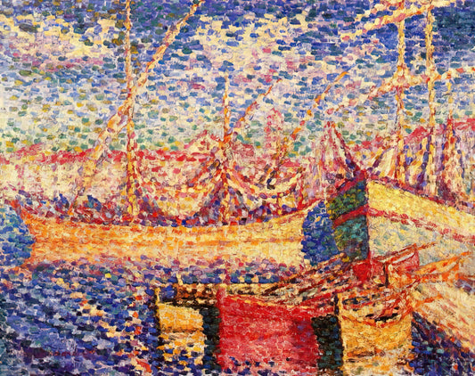 Edmond Cross: The Neo-Impressionist Master of Color and Light - Boats in the Port of St. Tropez by Henri-Edmond Cross