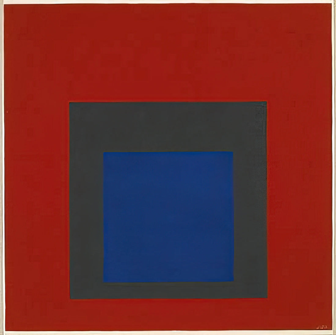 Edward Albers Artist: The Visionary Pioneer of Color Theory and Geometric Abstraction - HOMAGE TO THE SQUARE 1950 by Josef Albers