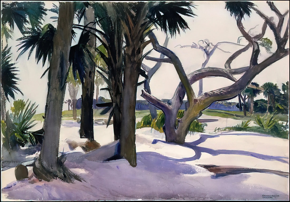 Edward Hopper Gas Print: Illuminating American Solitude in Art - Folly Beach, Charleston, South Carolina by Edward Hopper
