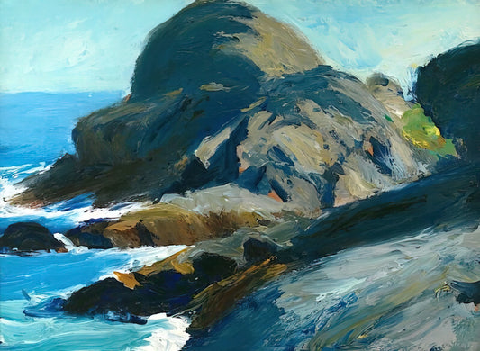 Edward Hopper Sea Watchers: The Solitary Gaze of American Modernism - Rocky Shore by Edward Hopper