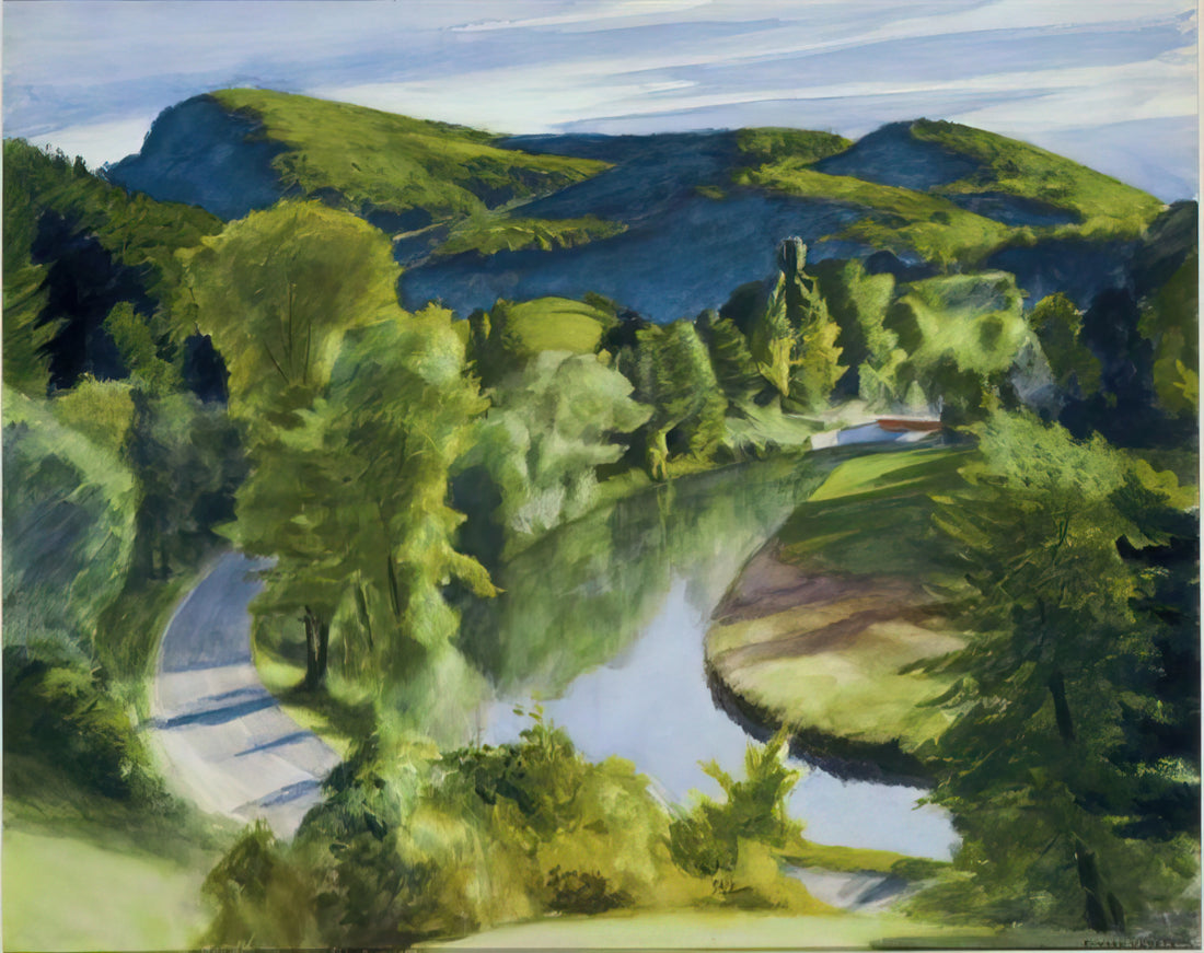 Edward Hopper The City 1927: A Masterpiece of American Urban Solitude - First Branch of the White River, Vermont by Edward Hopper