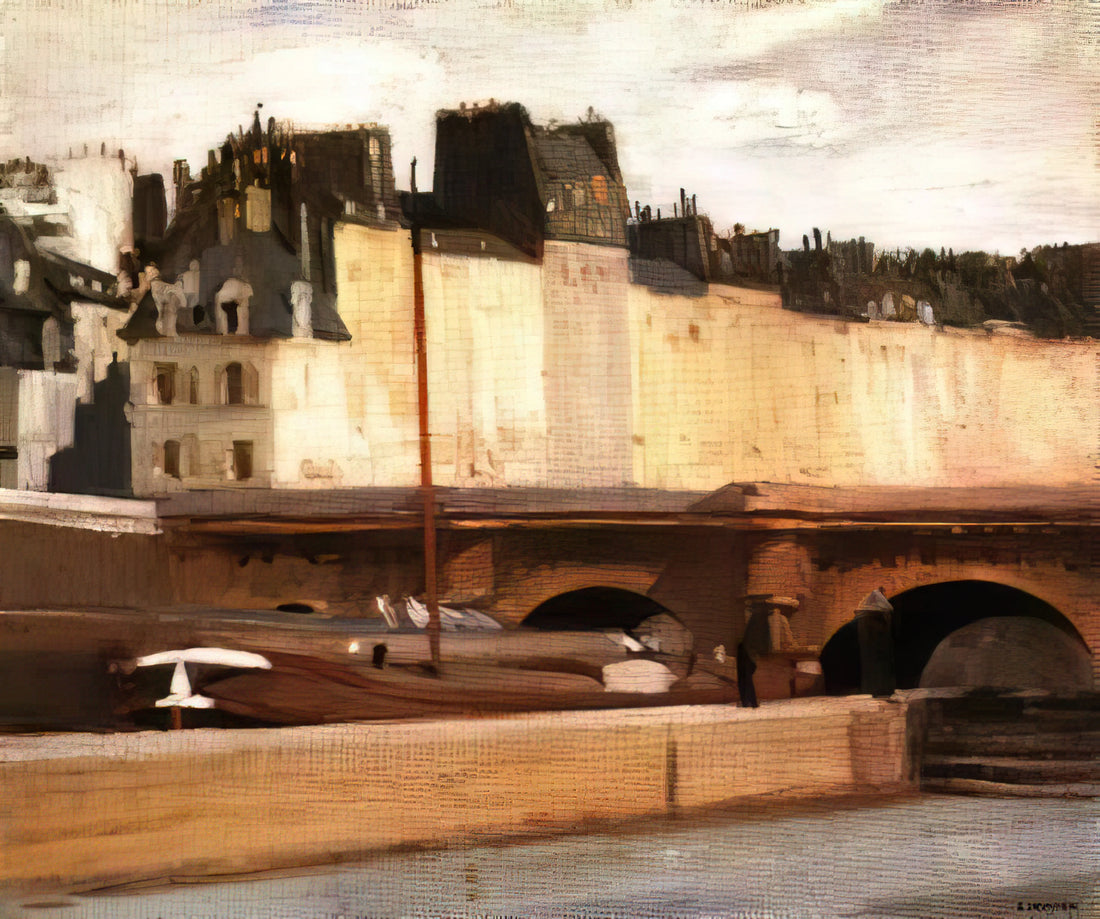 Edward Hopper and Josephine Nivison: The Unseen Partnership That Shaped American Art - Écluse de la Monnaie by Edward Hopper