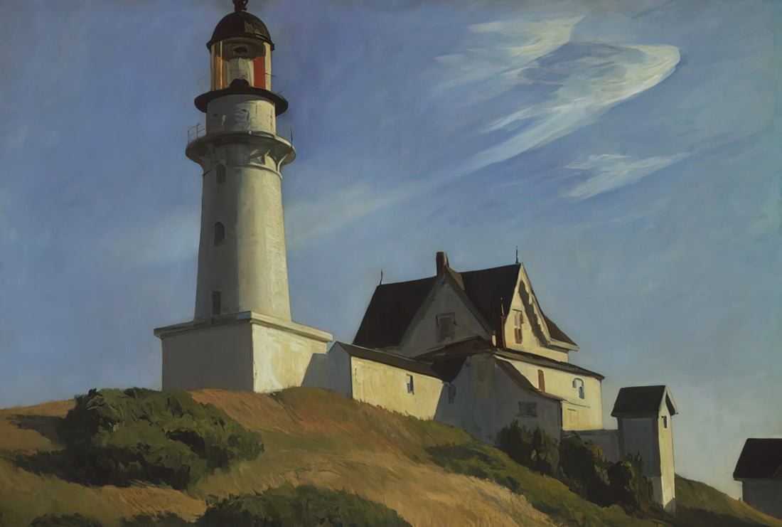 Edward Hopper's Morning in a City: A Masterpiece of Urban Solitude and Light - Lighthouse at Two Lights by Edward Hopper